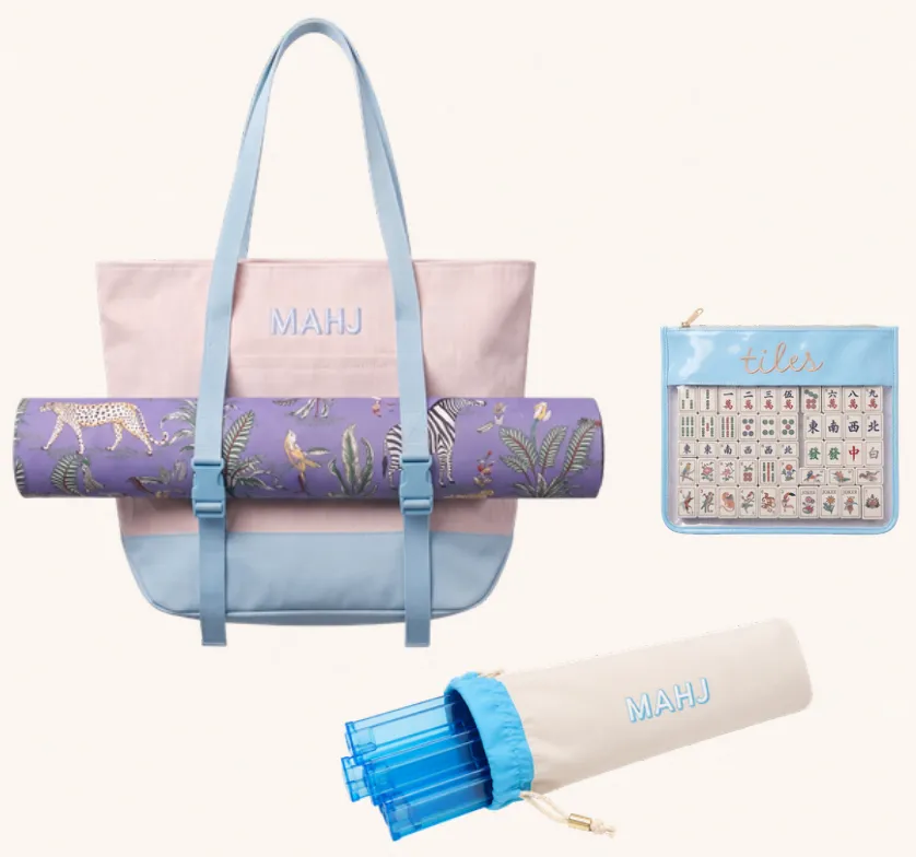 Blue storage bag set