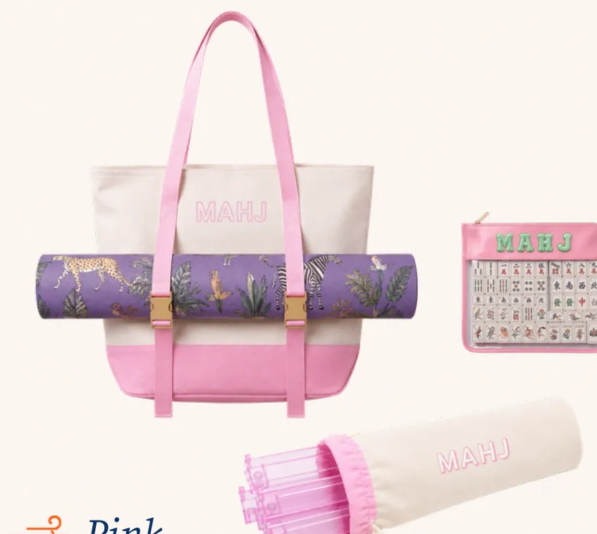 Pink storage bag set