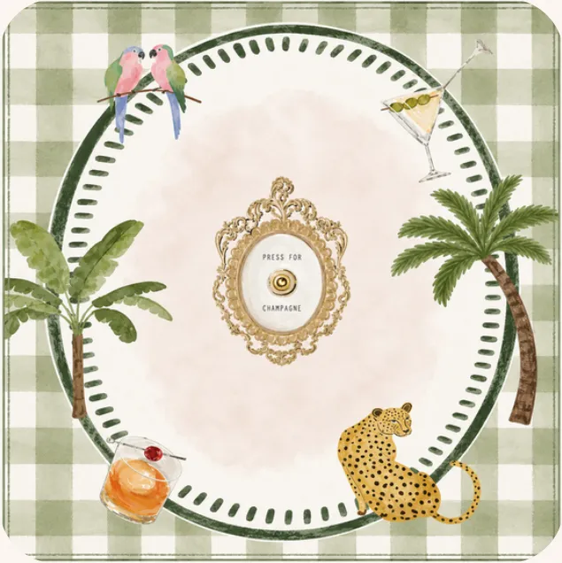 Champagne Safari play mat