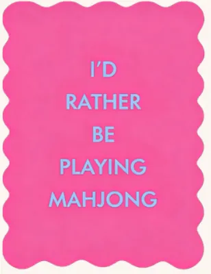 Shuffler: I'd rather be playing mahjong