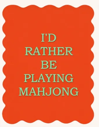 Shuffler: I'd rather be playing mahjong